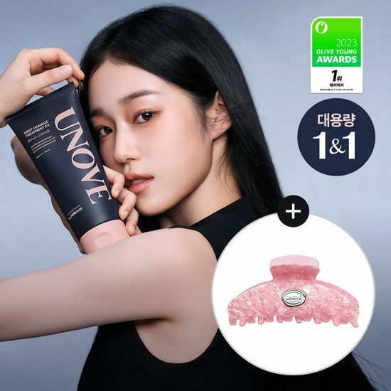 [SPECIAL OFFER] UNOVE Deep Damage Treatment EX 320ml [Tender Bloom + Petal Warm] [Olive Young with Hair Clip Double Planning Set]