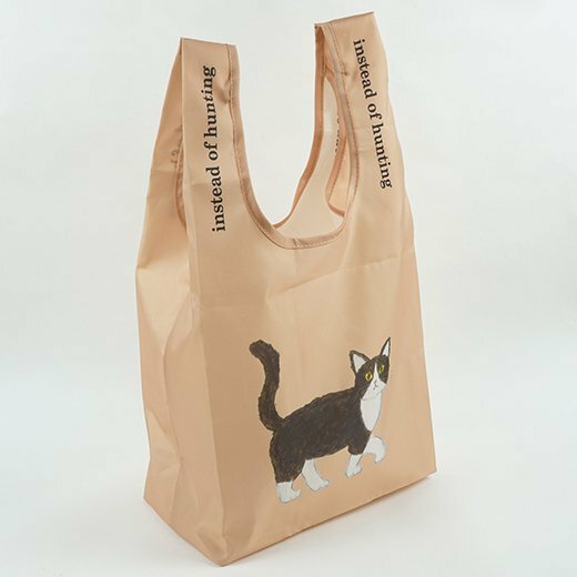 米津祐介_貓咪 帶底板環保提袋 購物袋｜ 日本Greeting Life