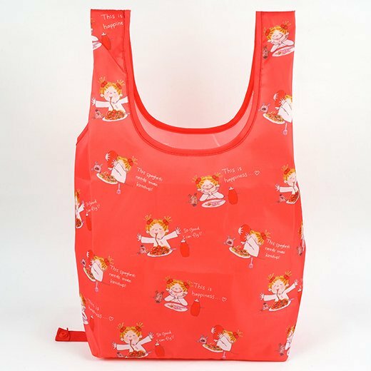COCO醬_紅色 帶底板環保提袋 購物袋｜ 日本Greeting Life