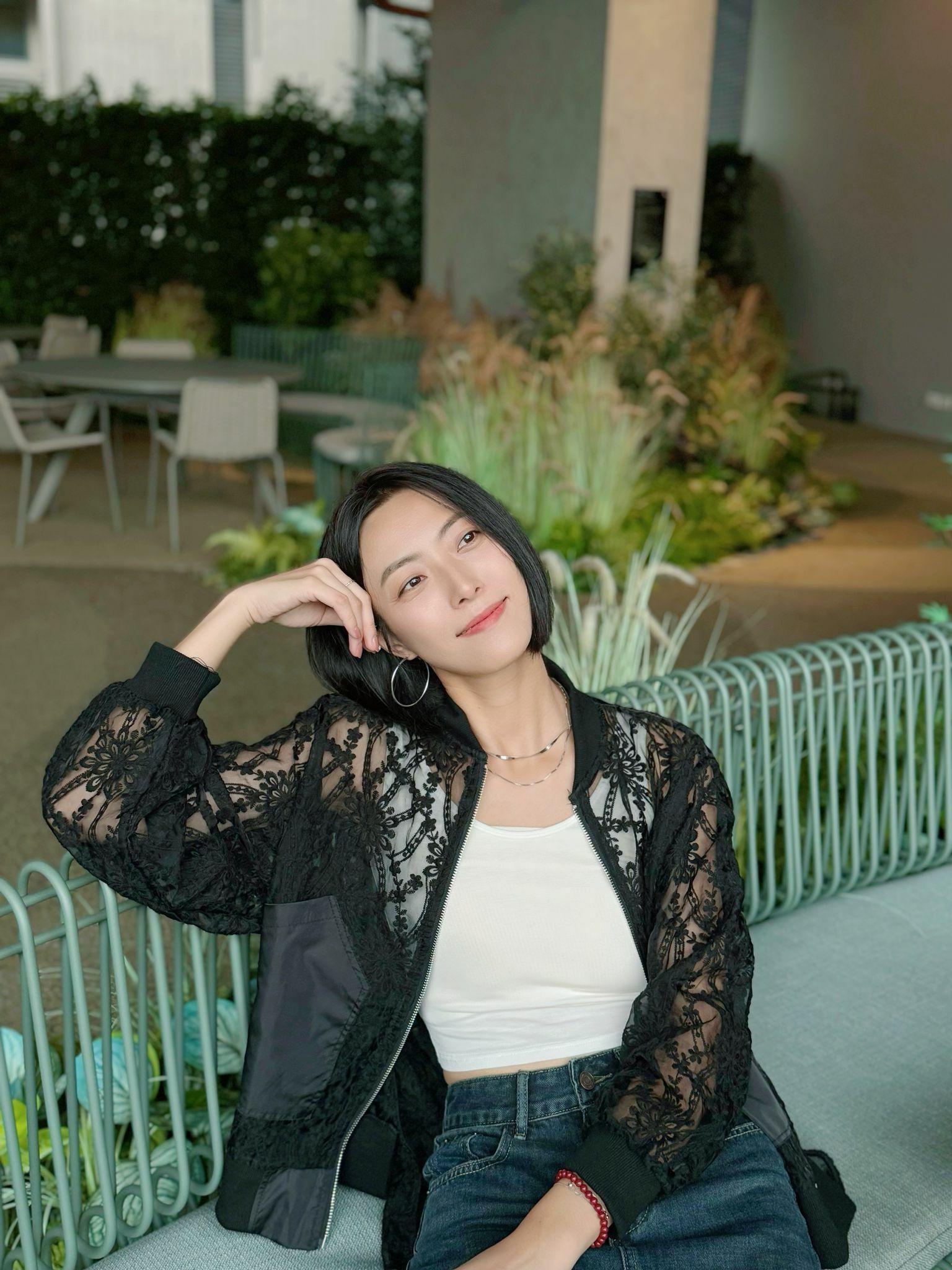 JK#6321🤍鋼柔蕾絲外套