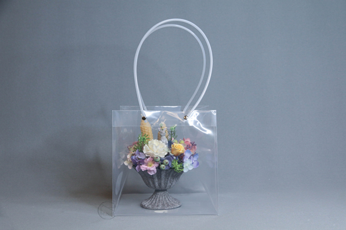 透明方形花袋