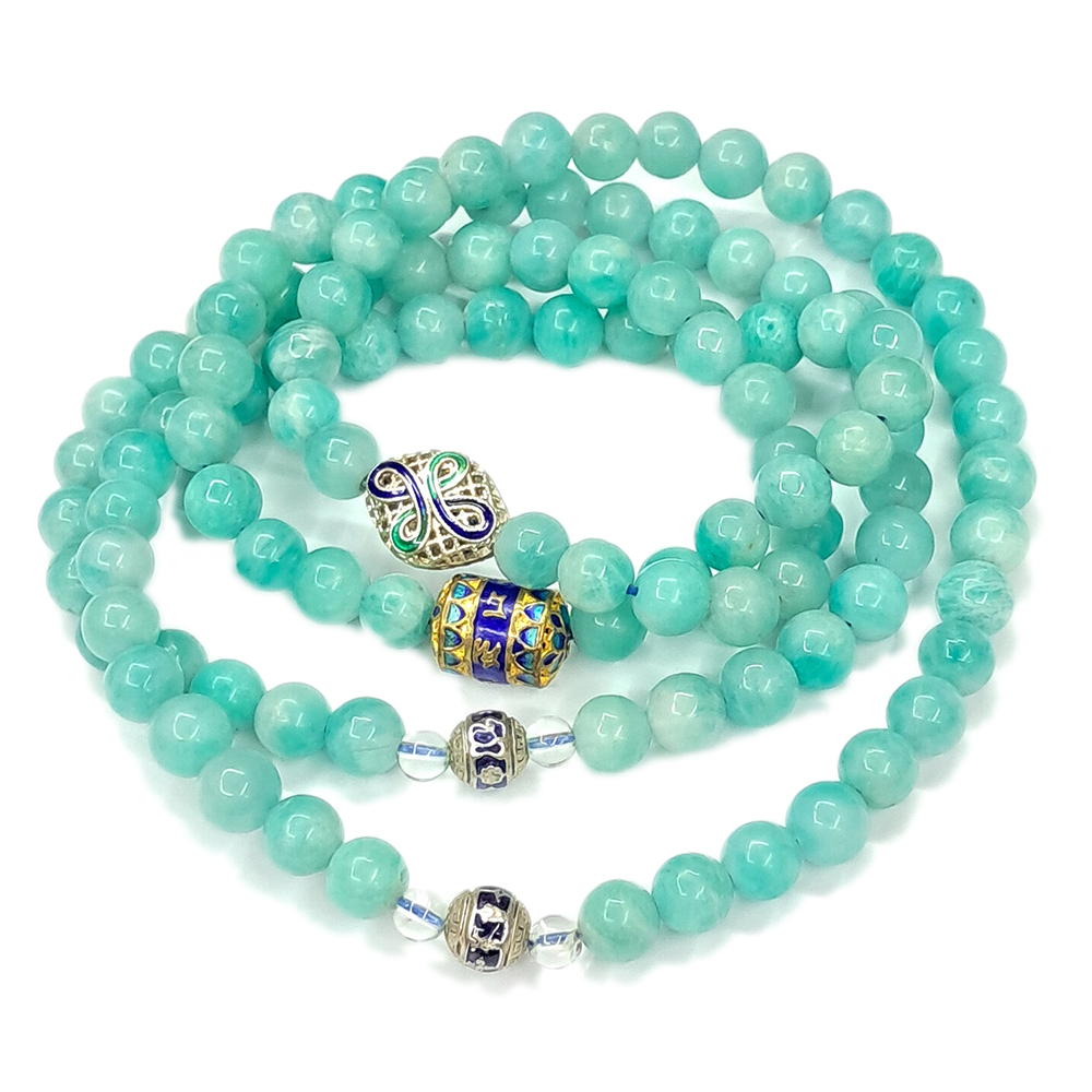 轉經輪+天河石108佛珠8mm【十方】142237