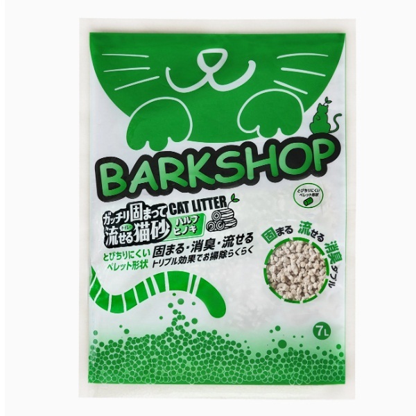 BARKSHOP環保變色紙砂檜木紙貓砂7L【檜木紙貓砂7L*1袋】