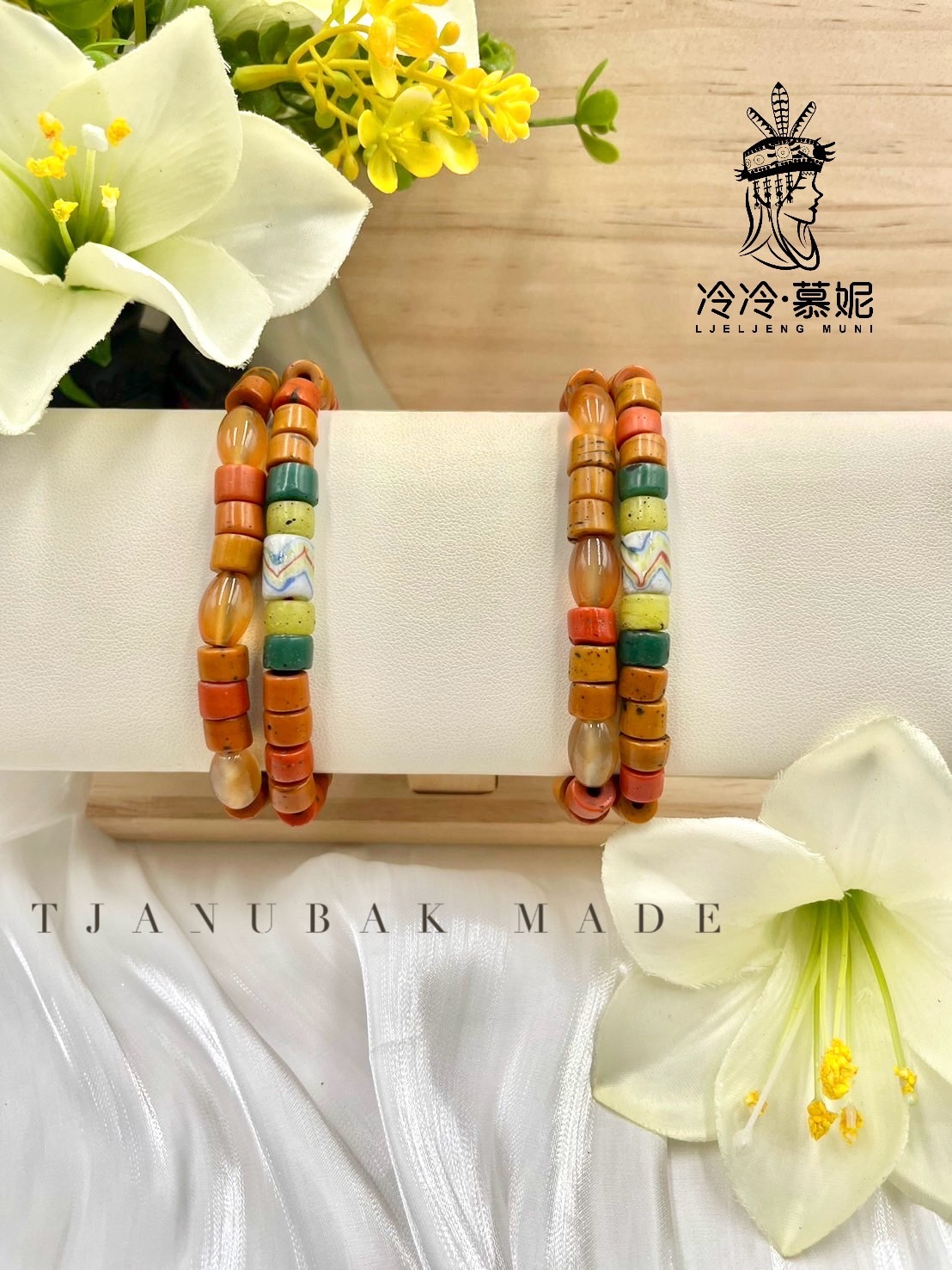 W-No.89傳統花珠兩排手鍊16cm