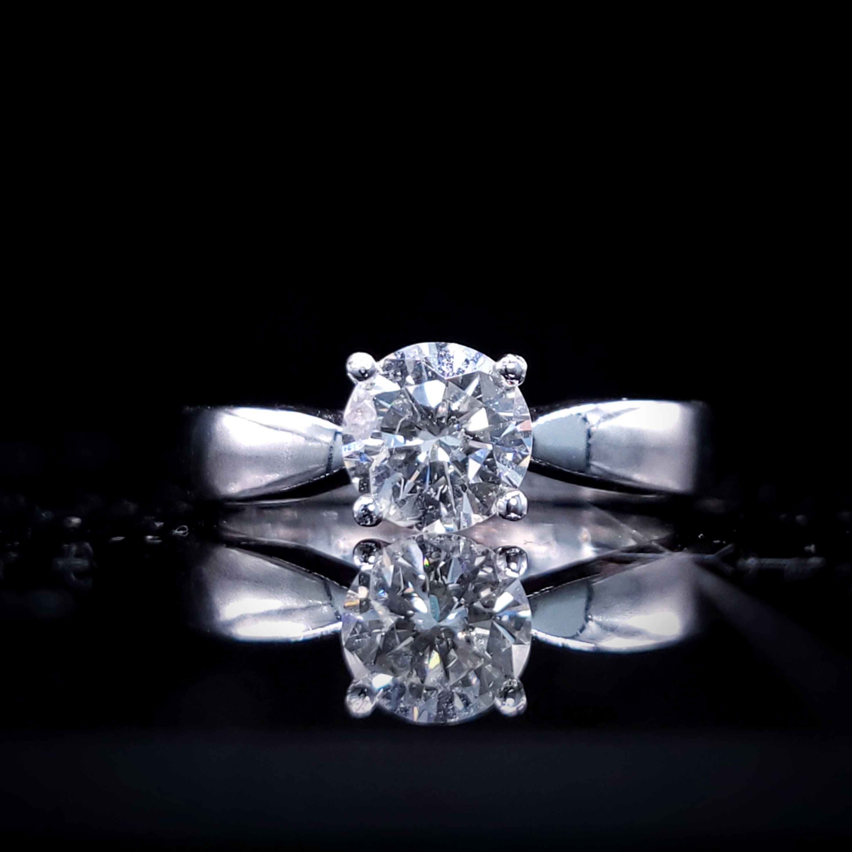 18K White Gold 0.76ct Diamond Ring