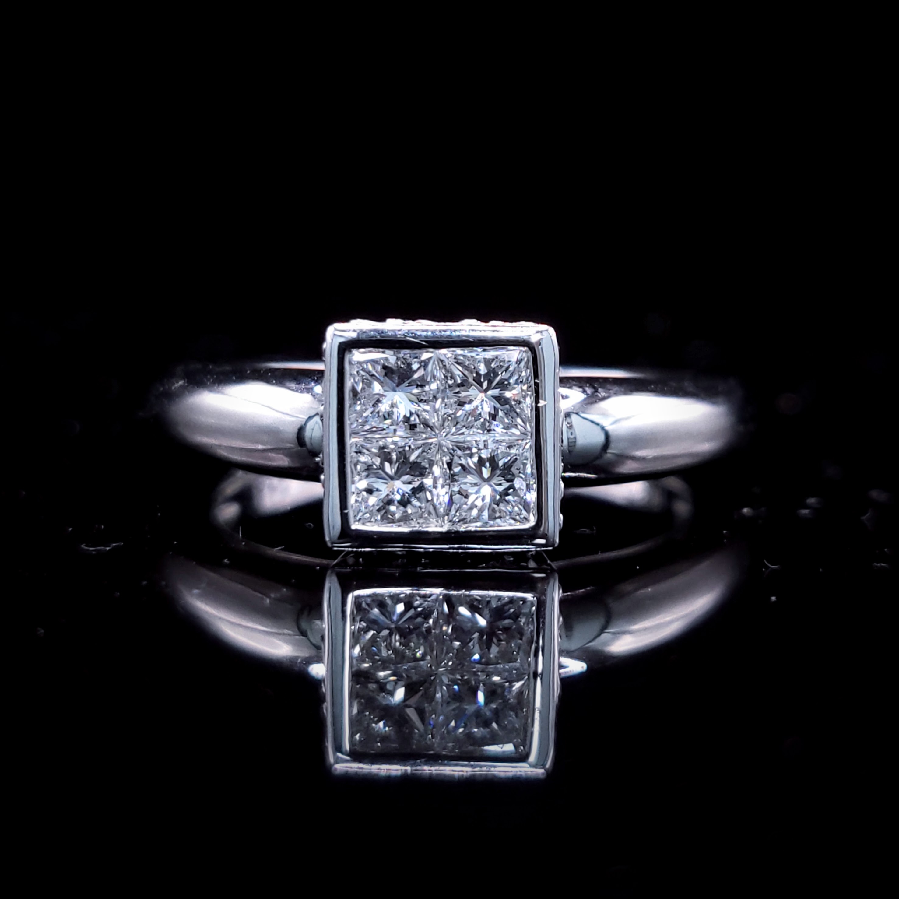 18K White Gold 0.80ct Diamond Ring