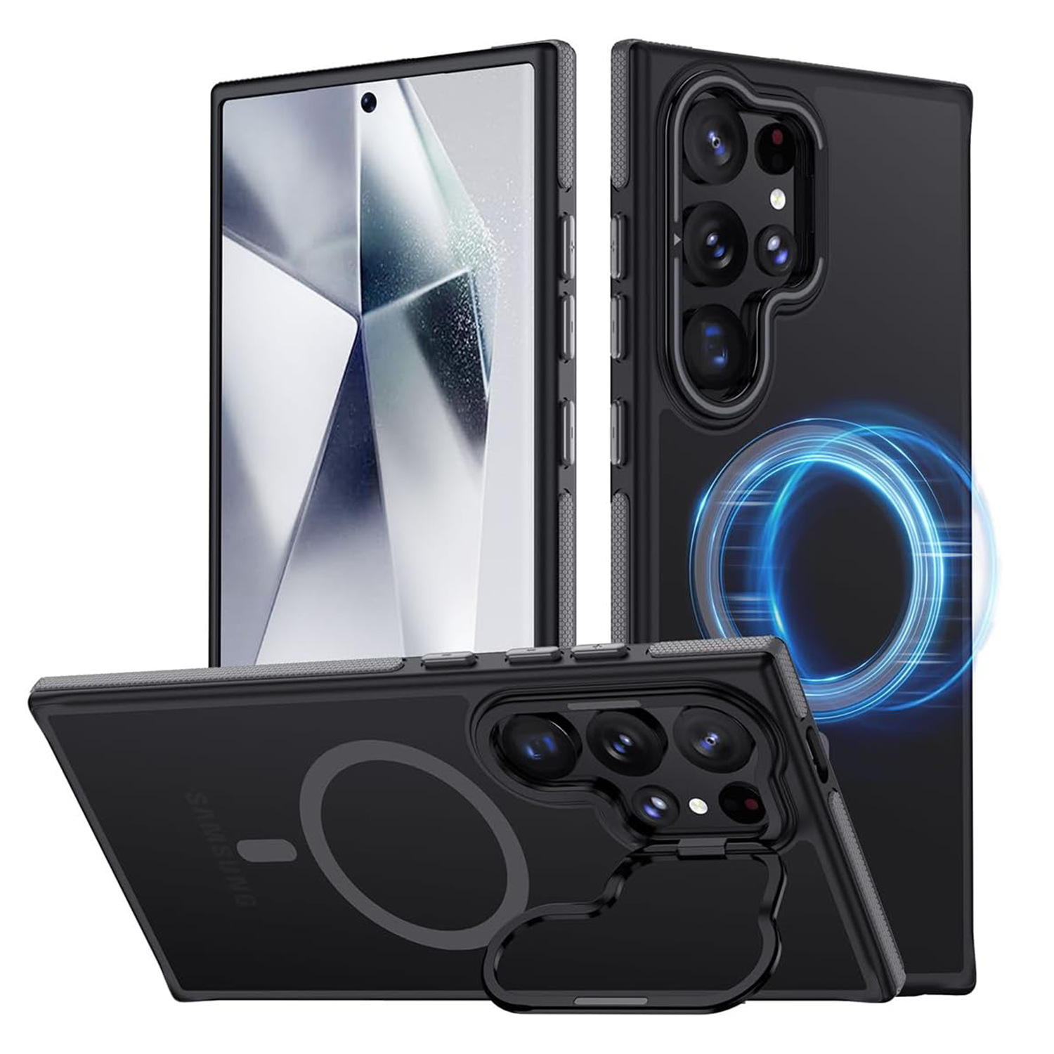 XPRO - Mag AG Stand - Samsung S24 Ultra Case 防撞磁吸支架防滑舒適手感磨砂手機保護殼