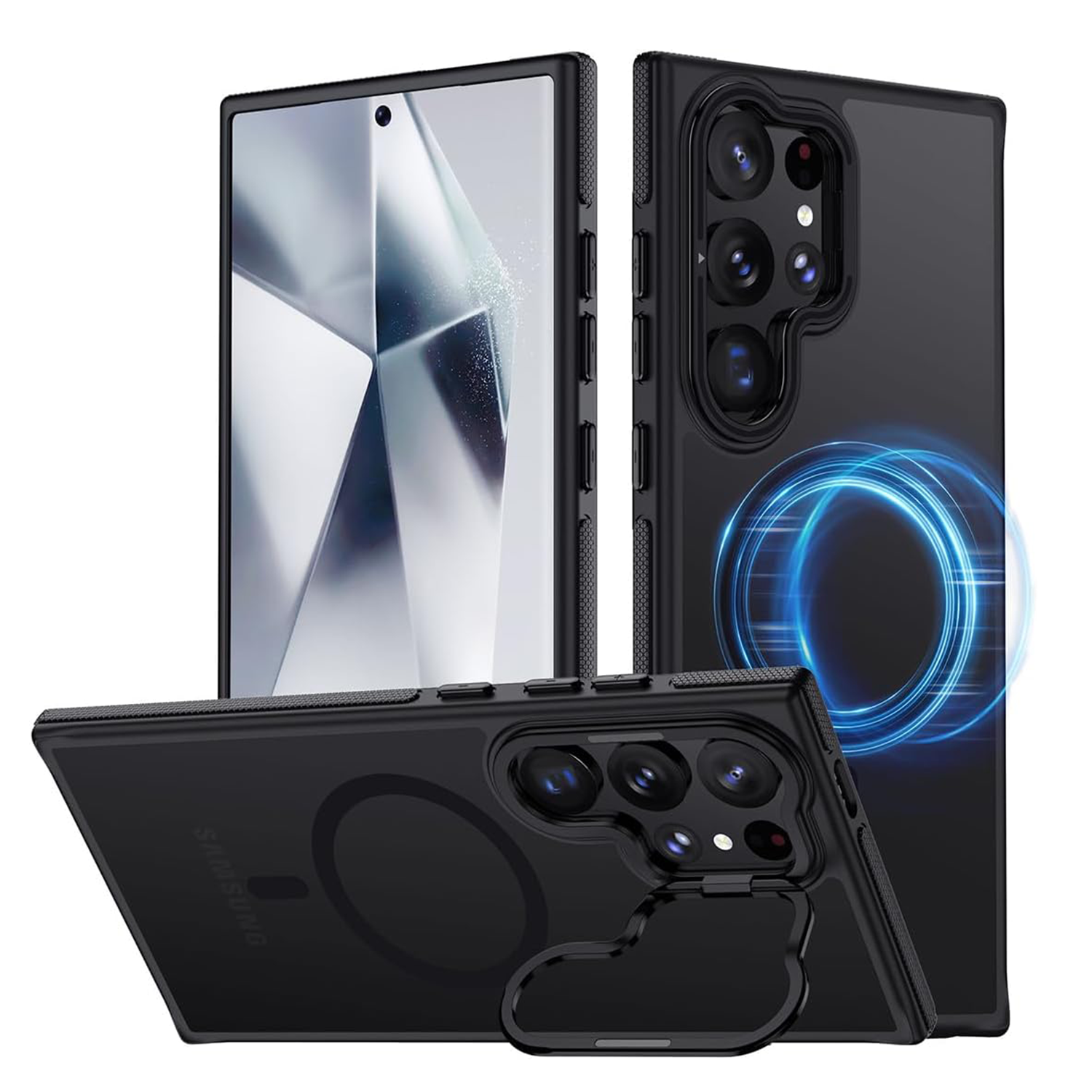 XPRO - Mag AG Stand - Samsung S24 Ultra Case 防撞磁吸支架防滑舒適手感磨砂手機保護殼