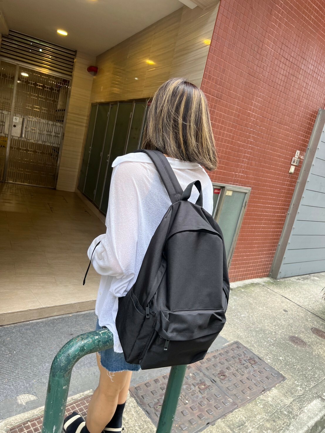 正韓Choose經典百搭好好裝後背包 (黑)