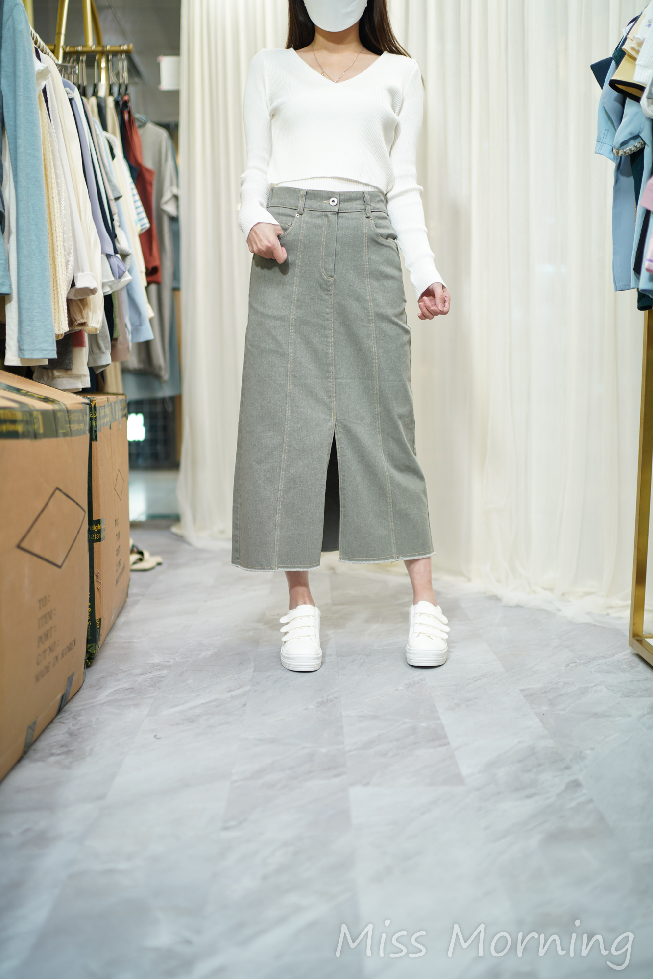 不走光假2件線料衫(14100)