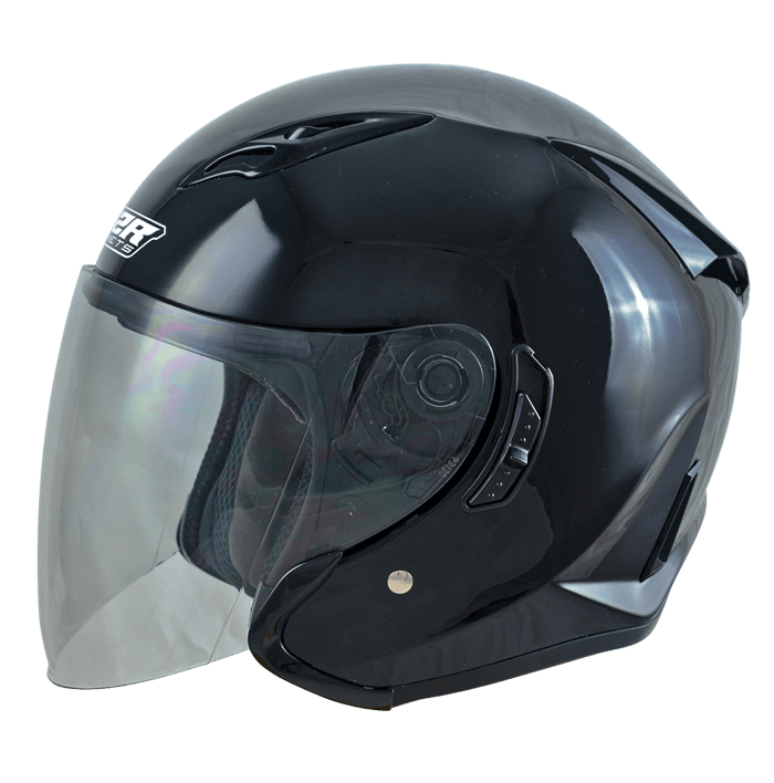 M2R J-5 亮光黑 素色 3/4罩 內墨片