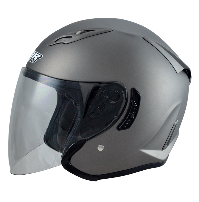 M2R J-5 消光鐵灰 素色 3/4罩 內墨片