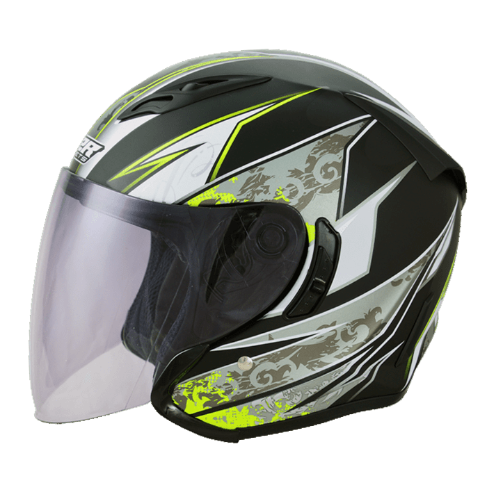 M2R J-5 #7 風速 消光黑 彩繪 3/4罩 內墨片