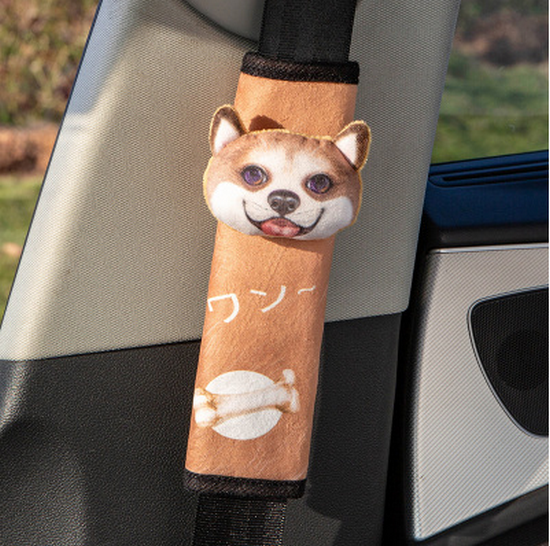 熱推3D立體柯基犬汽車安全帶護肩套