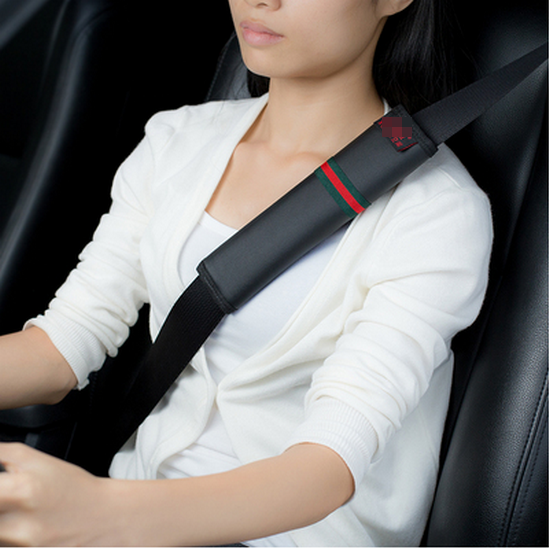 Hot Recommendation [1 Pack] Universal Car Seat Belt Shoulder Cover (Leather Style, Length 23cm)