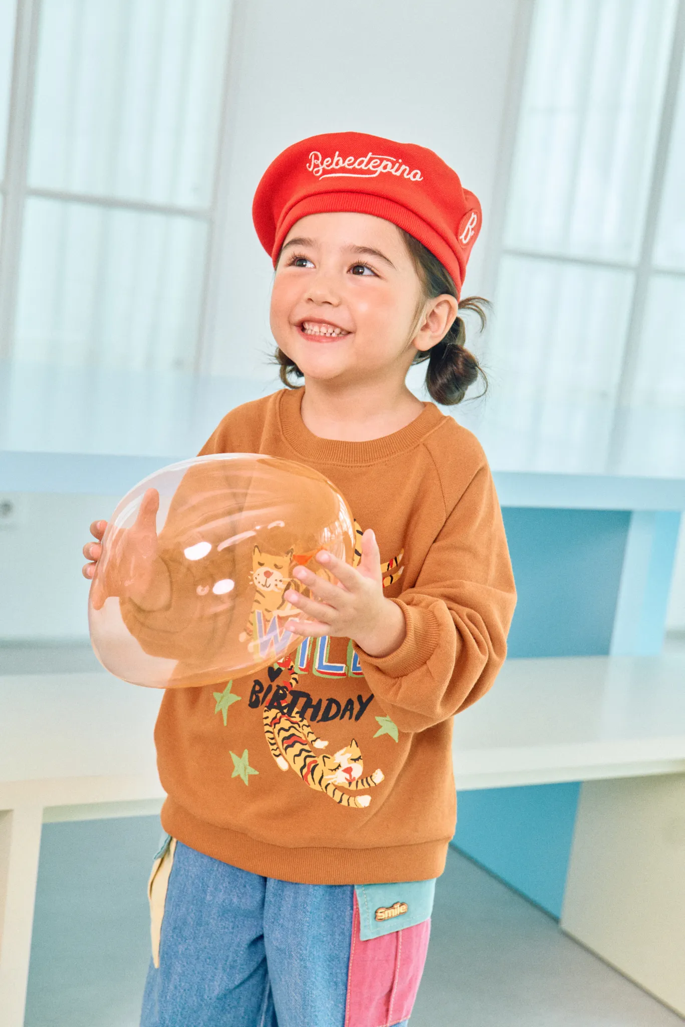 韓國 1st Blue-秋款手繪小老虎衛衣-男寶女寶皆適合