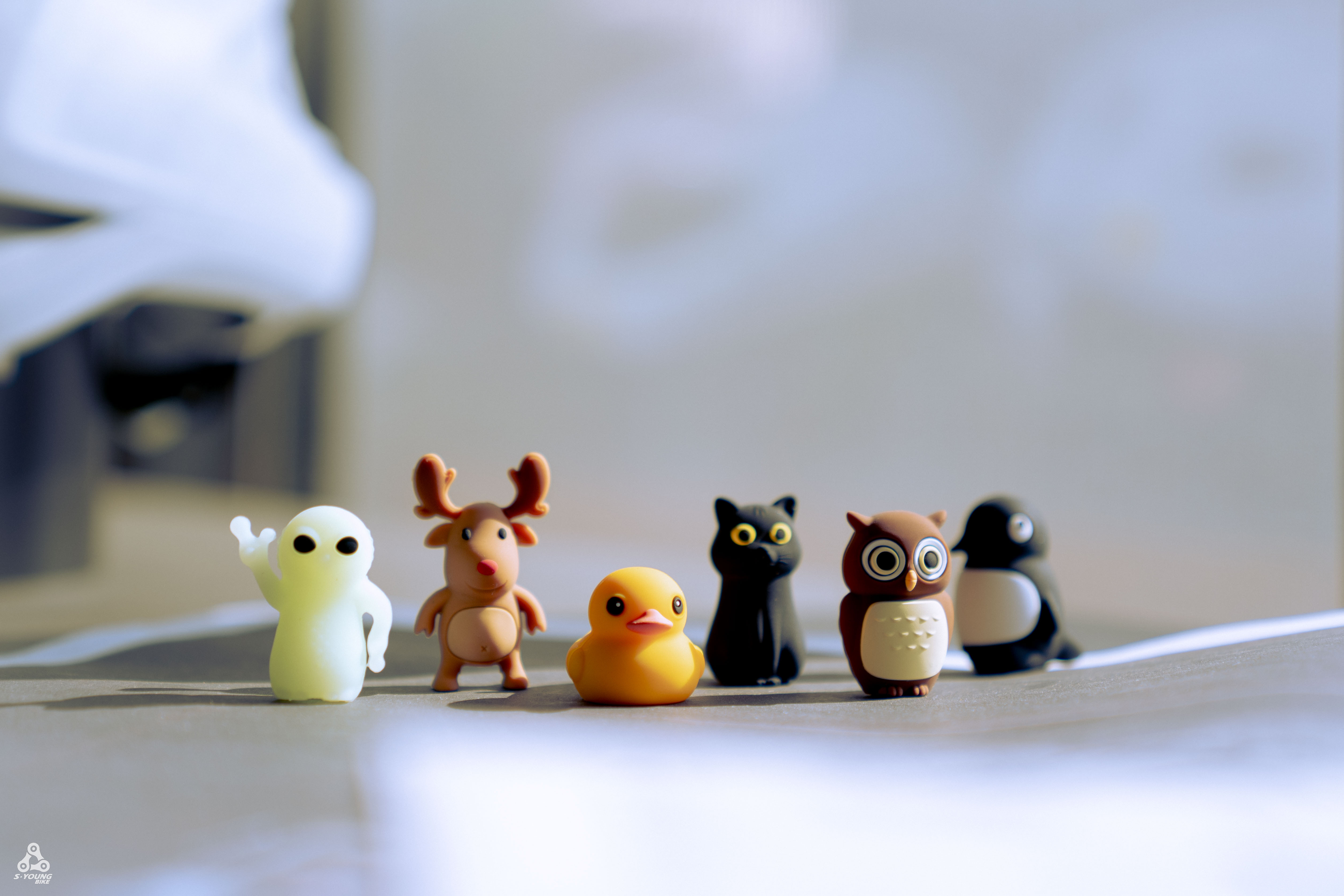 【Bone】超可愛動物矽膠氣嘴塞 - 6隻動物夥伴全家福 / 6入1組