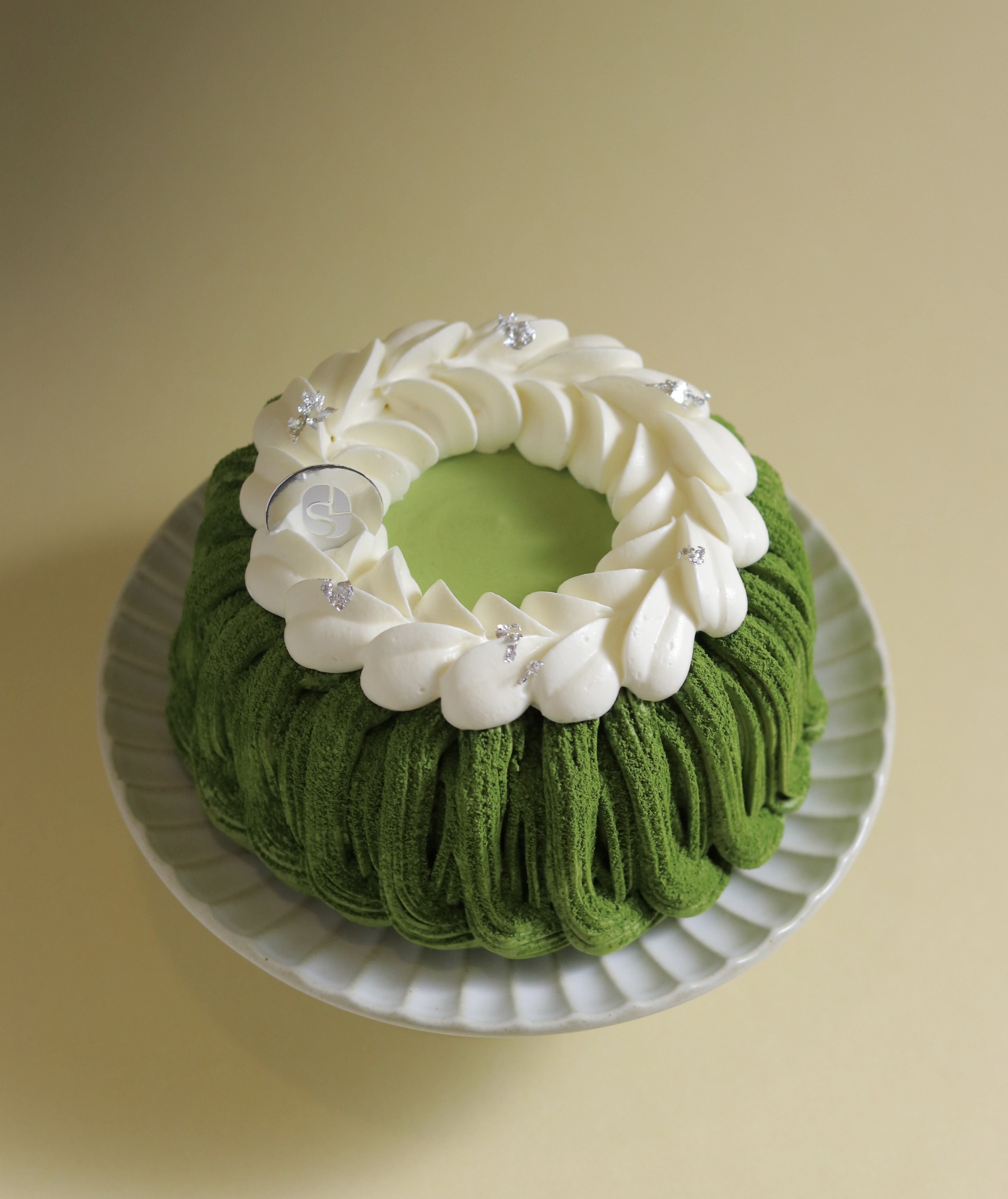 柚香小山園烤布丁抹茶蛋糕