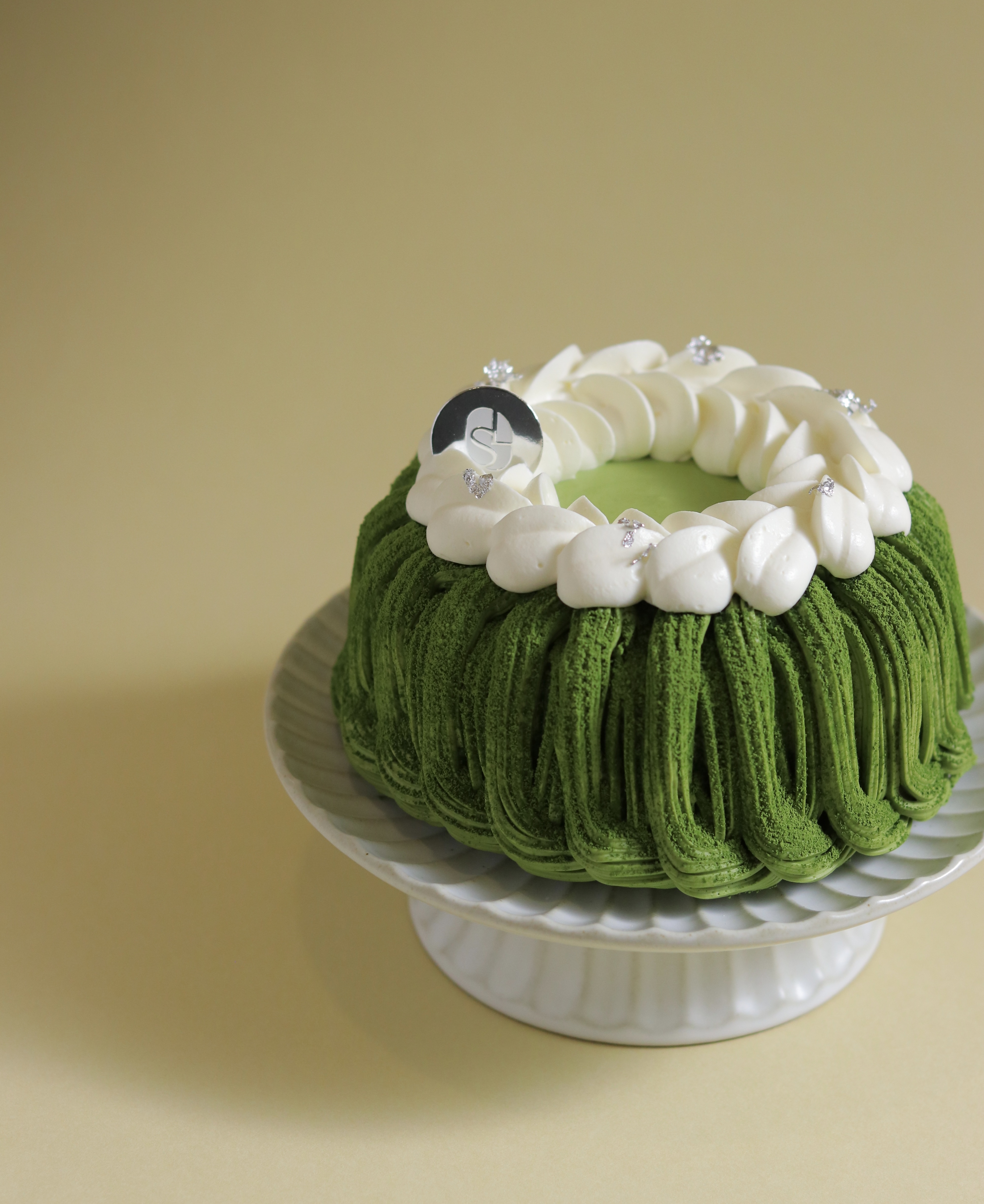 柚香小山園烤布丁抹茶蛋糕