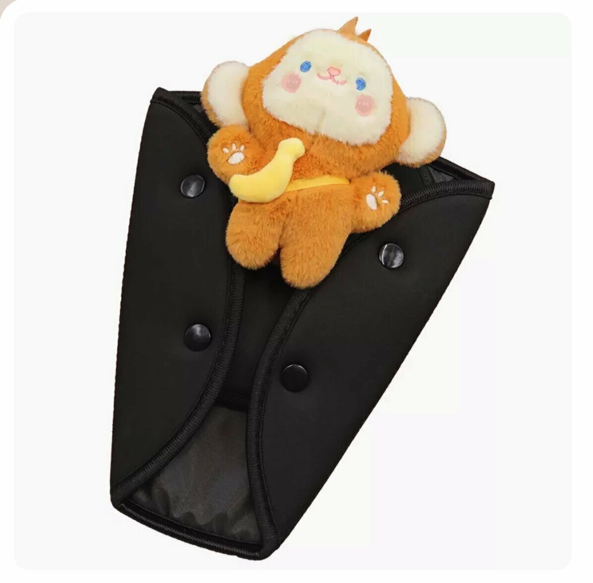 Popular children's car seat belt shoulder protector (black monkey)