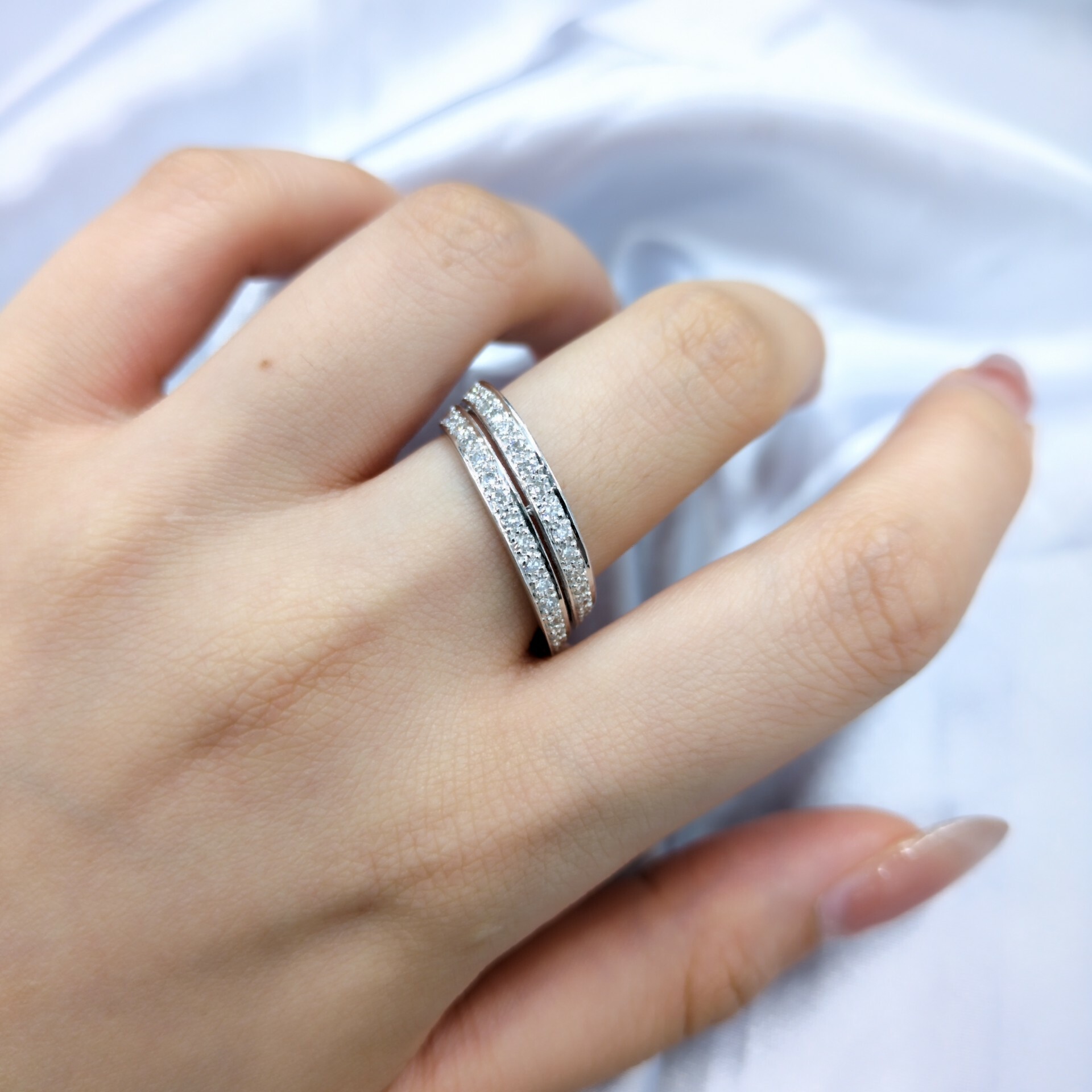 18K White Gold 0.50ct Diamond Ring