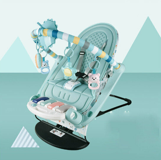 Popular baby rocking chair (rocking chair sleeping pad version size: 56*82*57.5cm)