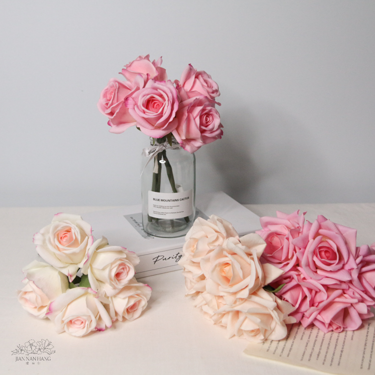 人造花 保濕玫瑰 4色