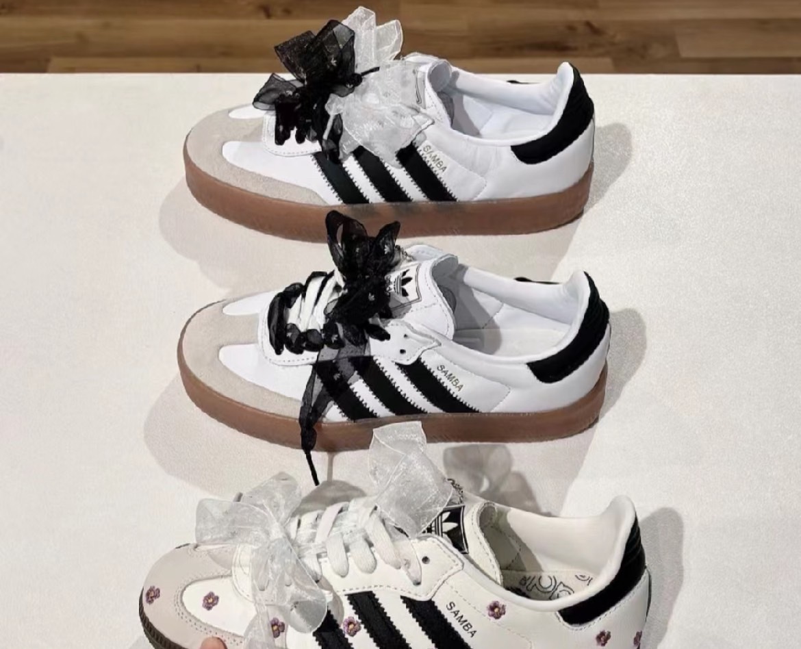 Adidas日本限定系列芭蕾蕾絲鞋帶 𝜗𝜚 ⊹˚₊ 🎀
