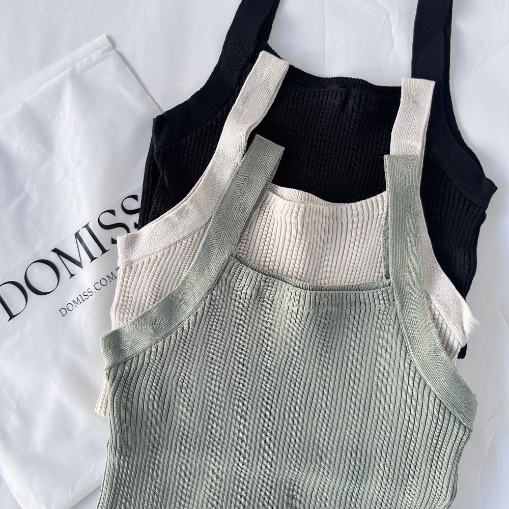 【修飾副乳】DOMISS無袖吊帶背心 小背心(現貨)