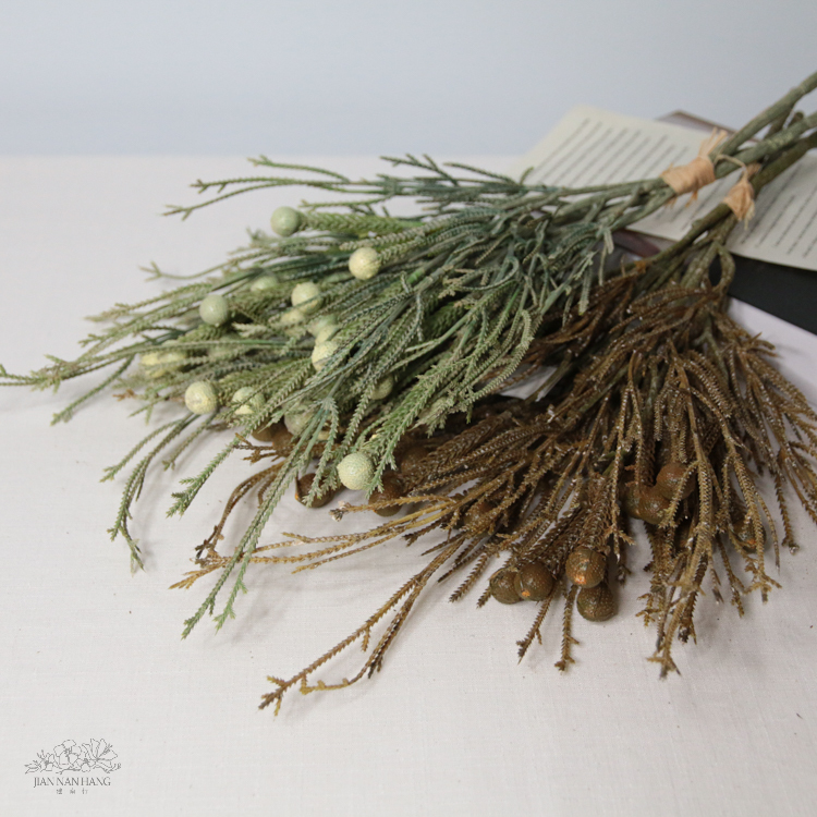 出清品 人造葉 松柏果 2色