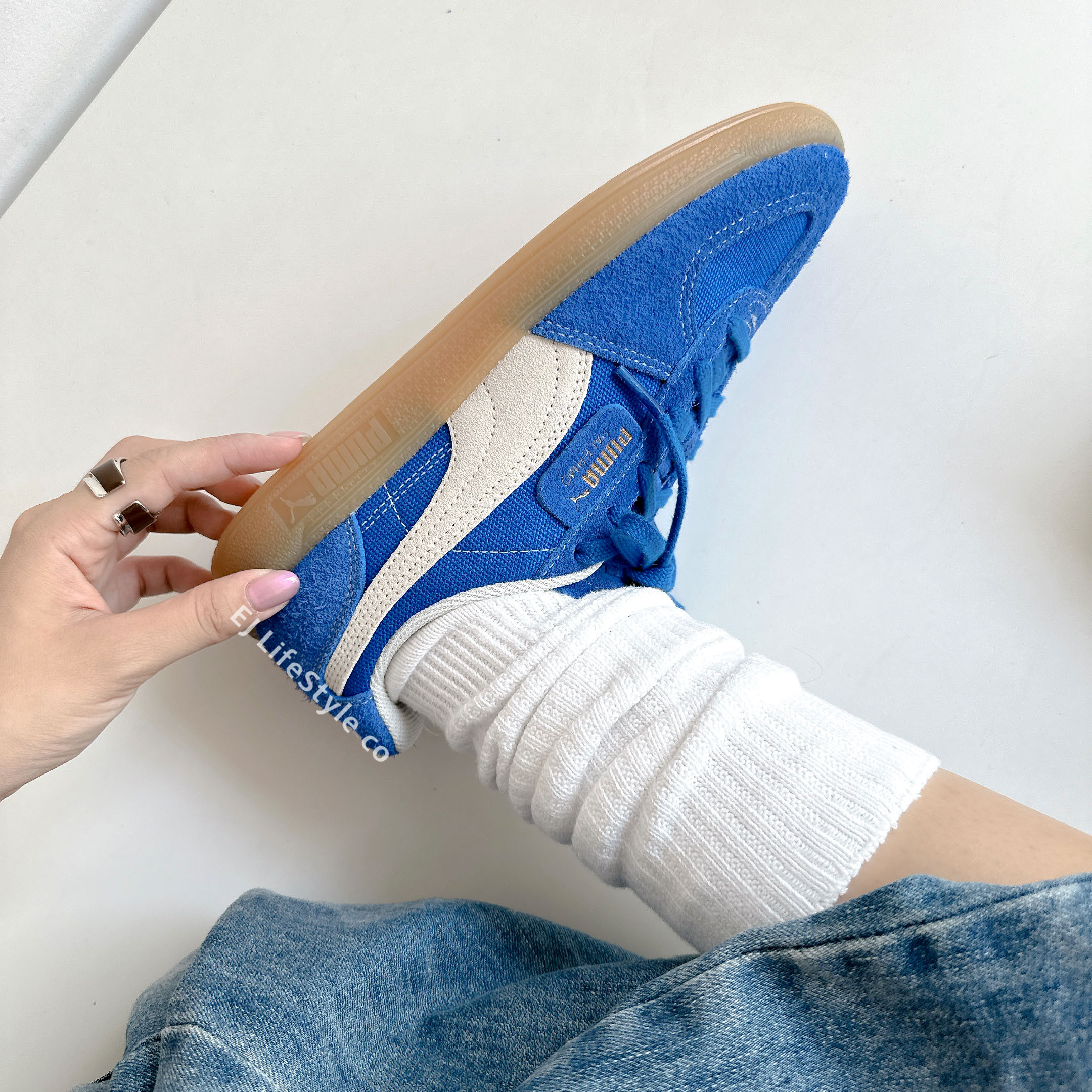 PUMA PALERMO VINTAGE 德訓鞋 Rosé代言同款 朴彩英 復古 藍色 麂皮 男女鞋 396841-01 / 調貨