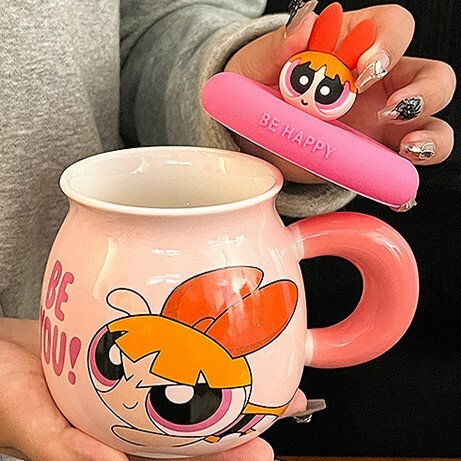 《4707》飛天小女警胖胖陶瓷馬克杯500ml