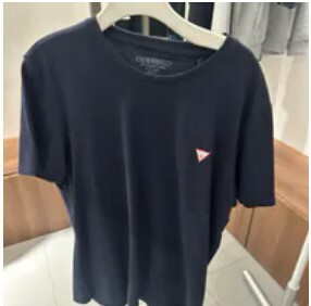 [S] GUESS JERSEY STRETCH LOGO TRIANGLE BASIC,NAVY, MO2K9001-NVY [FINAL SALE] (SGU584)