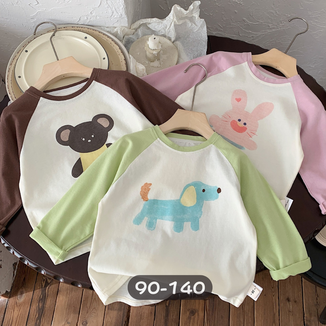 【限量】卡通插肩長袖上衣