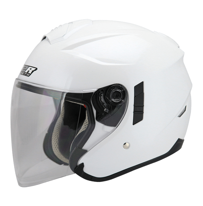 M2R FR-1 珍珠白 素色 3/4罩 內墨片款式