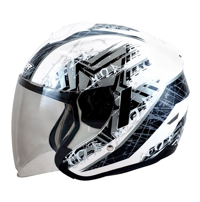 M2R FR-1 #10 星塵 白銀 彩繪 3/4罩 內墨片款式