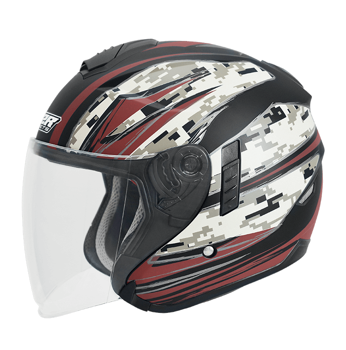 M2R FR-1 #11 迷彩 消光黑咖啡 彩繪 3/4罩 內墨片款式