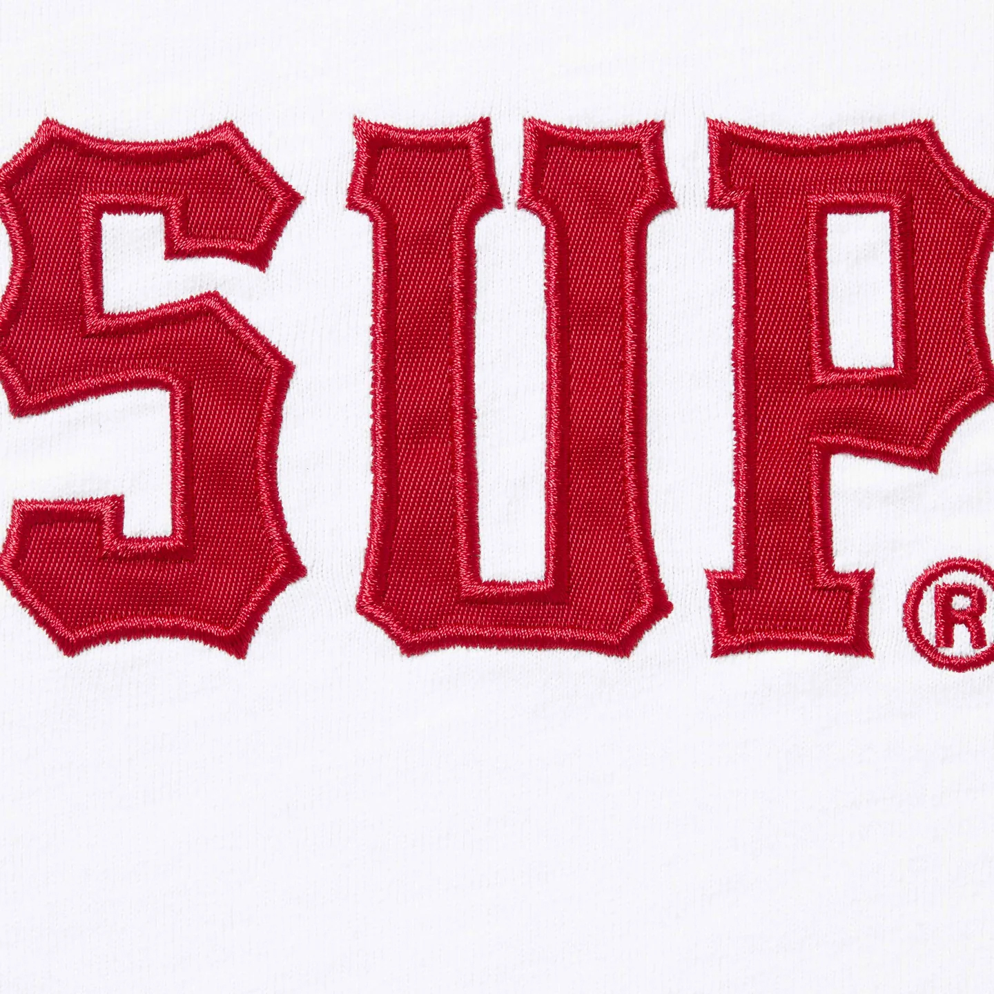 ☆ETW☆【EASY TO WEAR】SUPREME 24FW Twill Applique SS Top 字體 刺繡 短T
