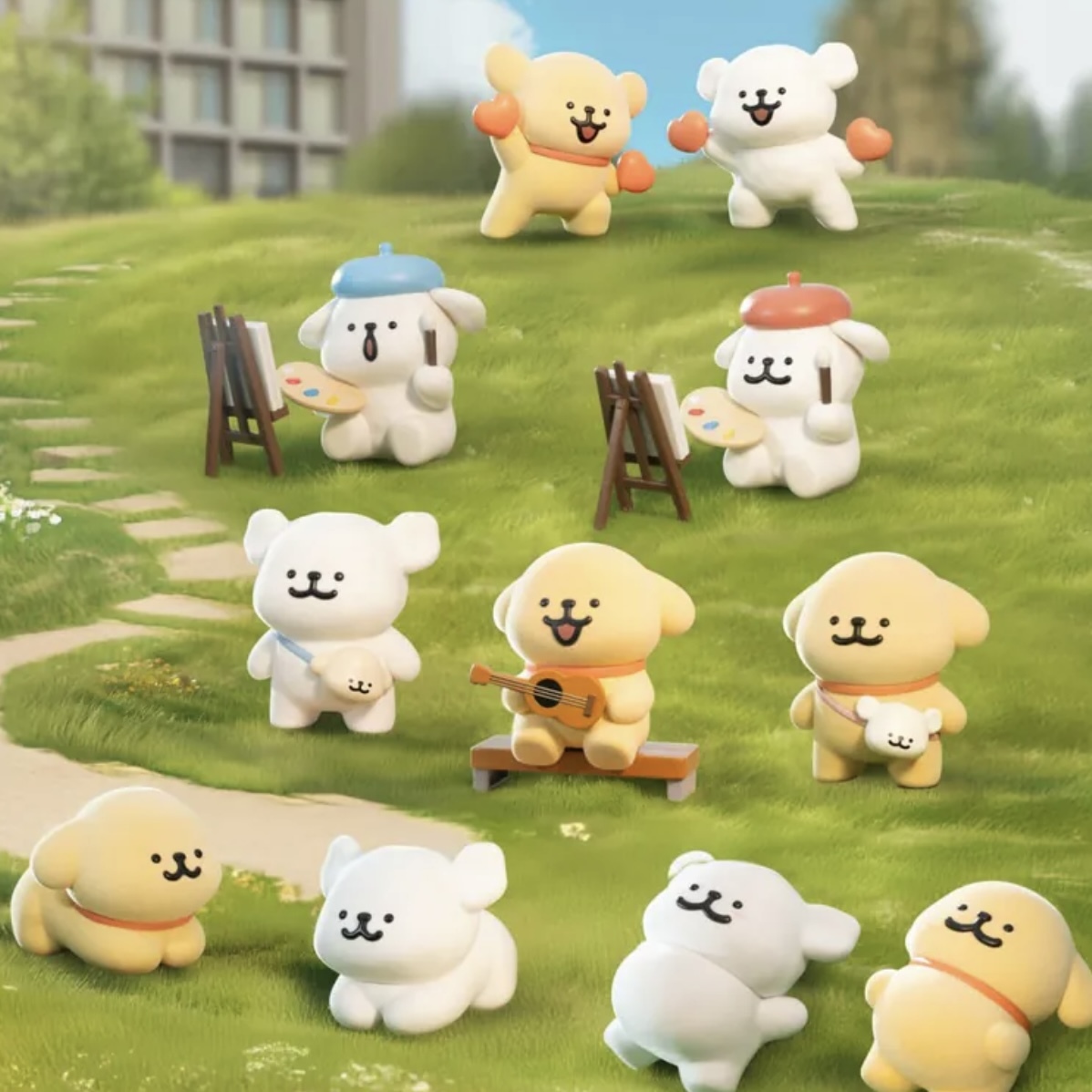 線條小狗 我倆世界第一要好 盲盒 公仔 擺設 禮物 可愛