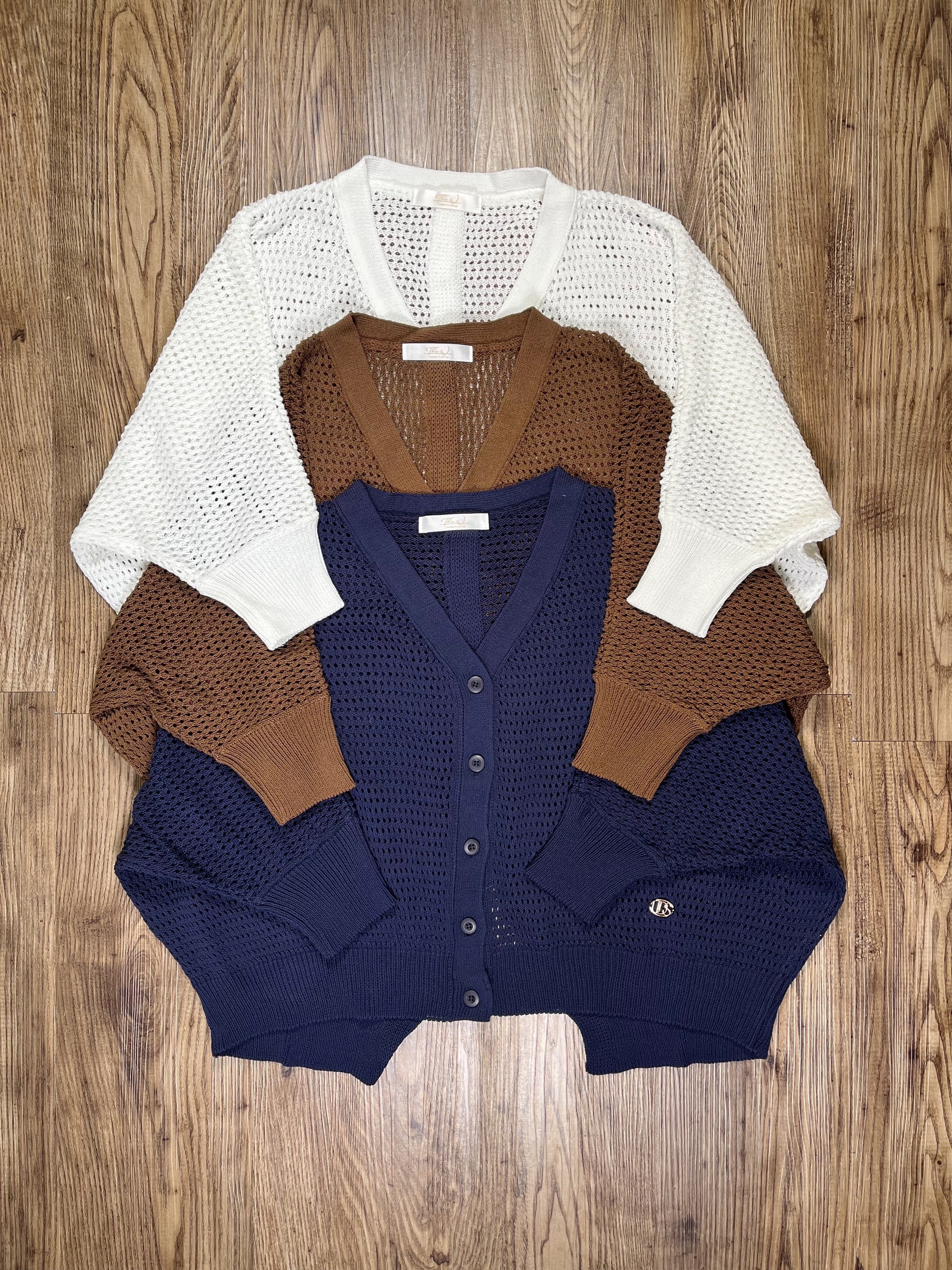 🌱疏織後開叉Cardigan