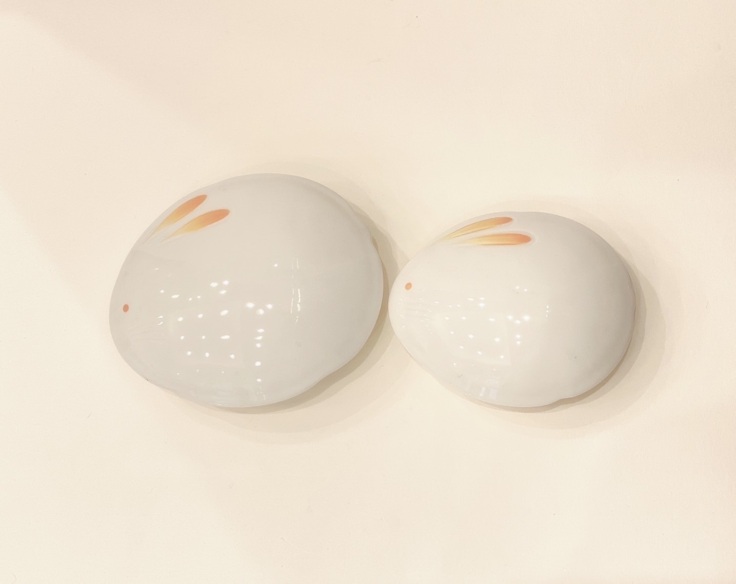 兔子造型碗盤（兩入）