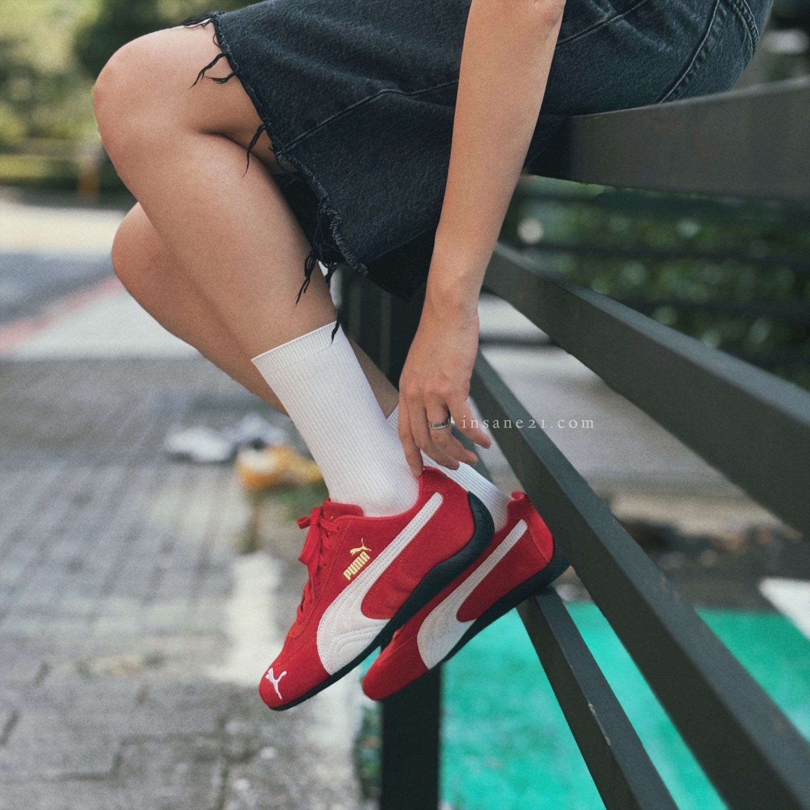 PUMA SPEEDCAT LS 復古紅 賽車鞋 Rosé朴彩英同款 紅色 個性 薄底鞋 398846-02