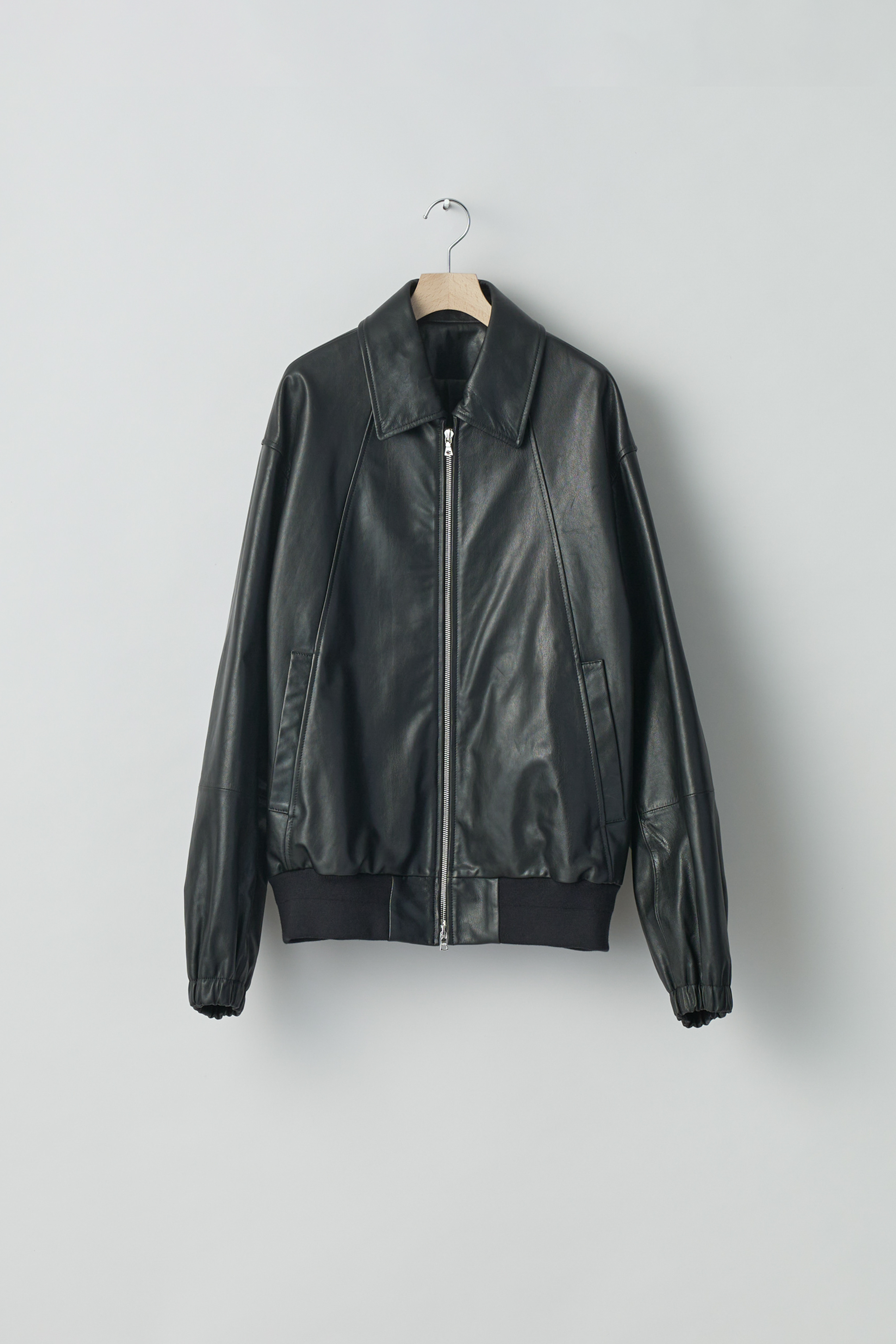 stein 24ss レザー ショート フルジップ ブルゾン ジャケット M