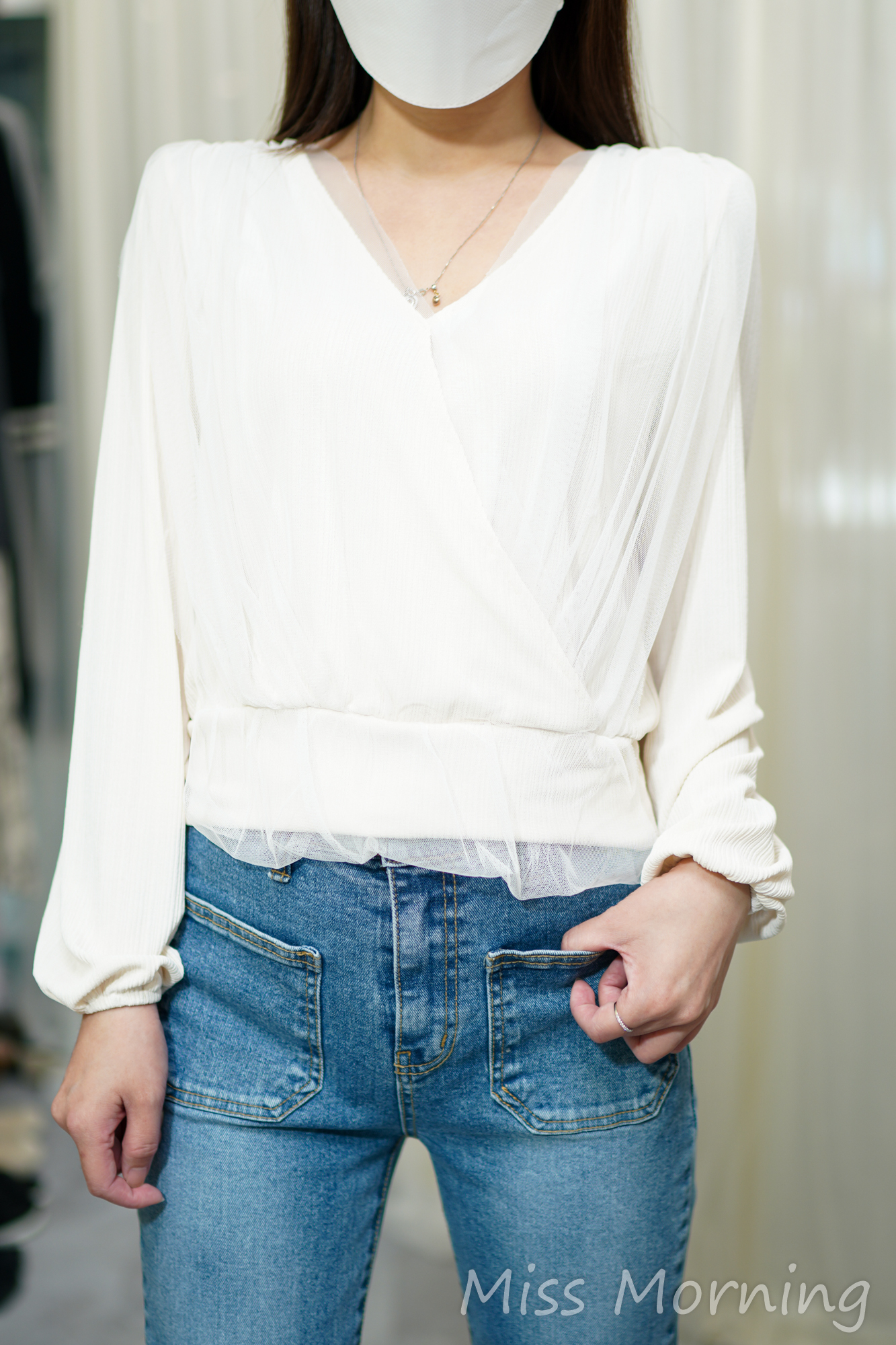 拼紗紗款上衣(14101)