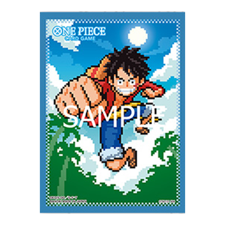 ONE PIECE CARD GAME 卡套 第八彈 路飛 (點陣圖)