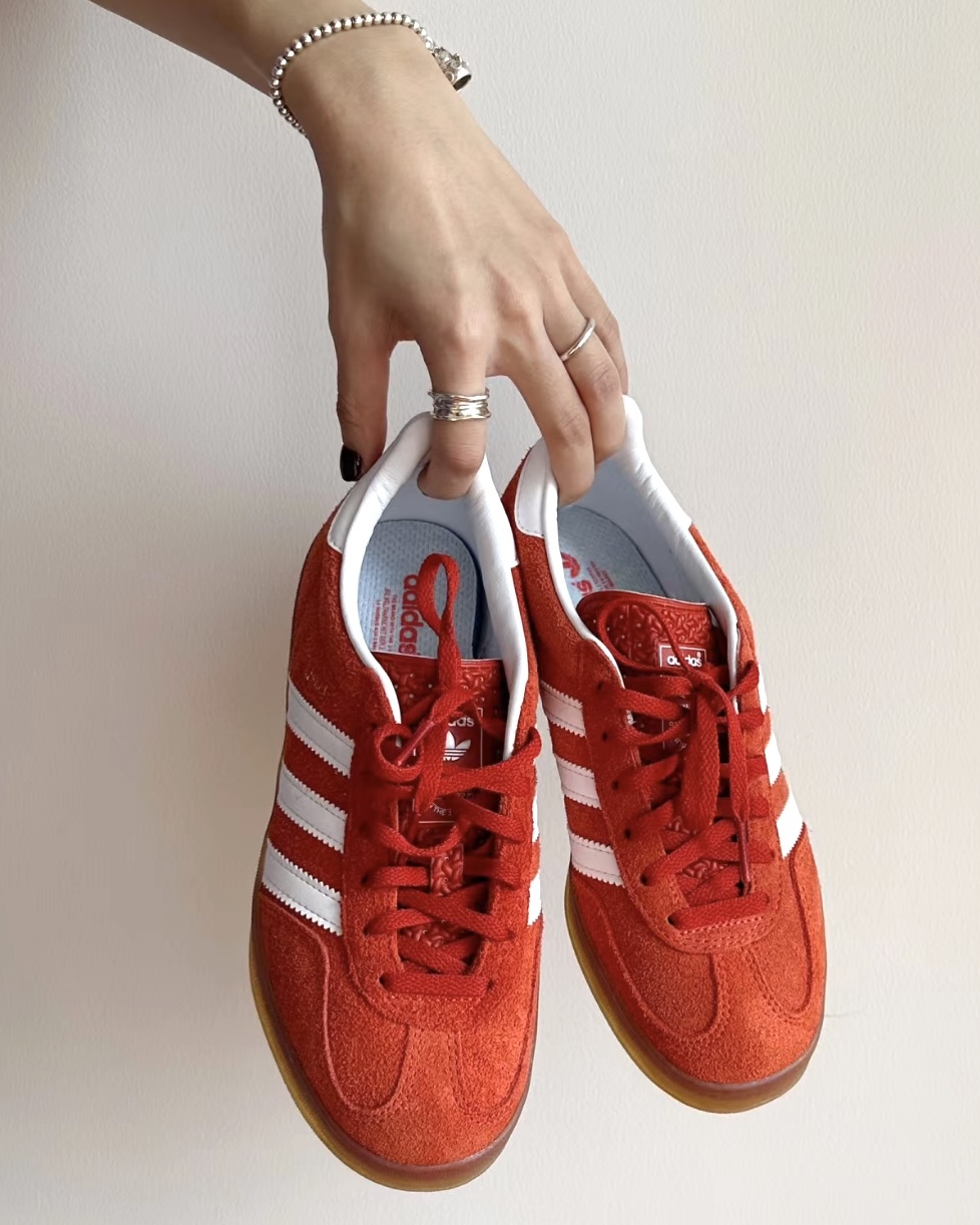 Adidas Originals Gazelle Indoor 橘紅 焦糖底 麂皮 楓葉紅 HQ8718