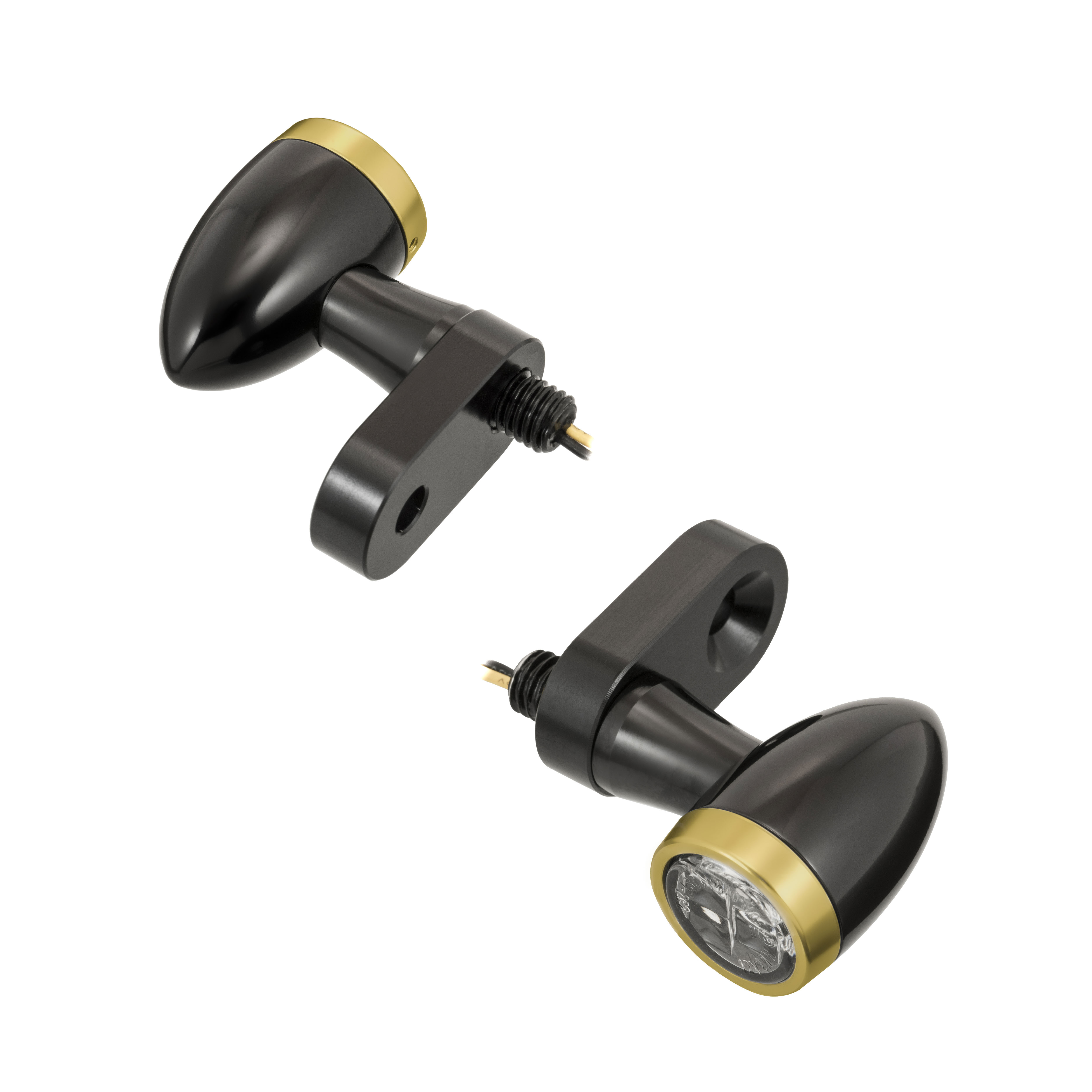 水冷凱旋 400專用 LED 微型 方向燈 尖子彈 黑黃銅