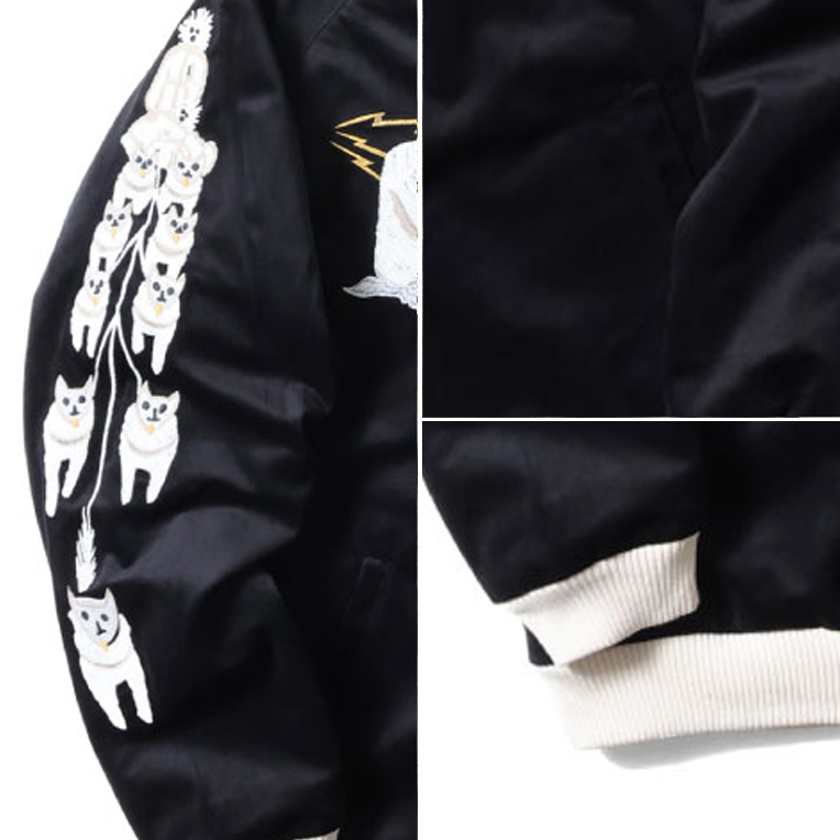 HOUSTON/休士頓51386 VELVETEEN SOUVENIR JACKET (ALASKA) #51