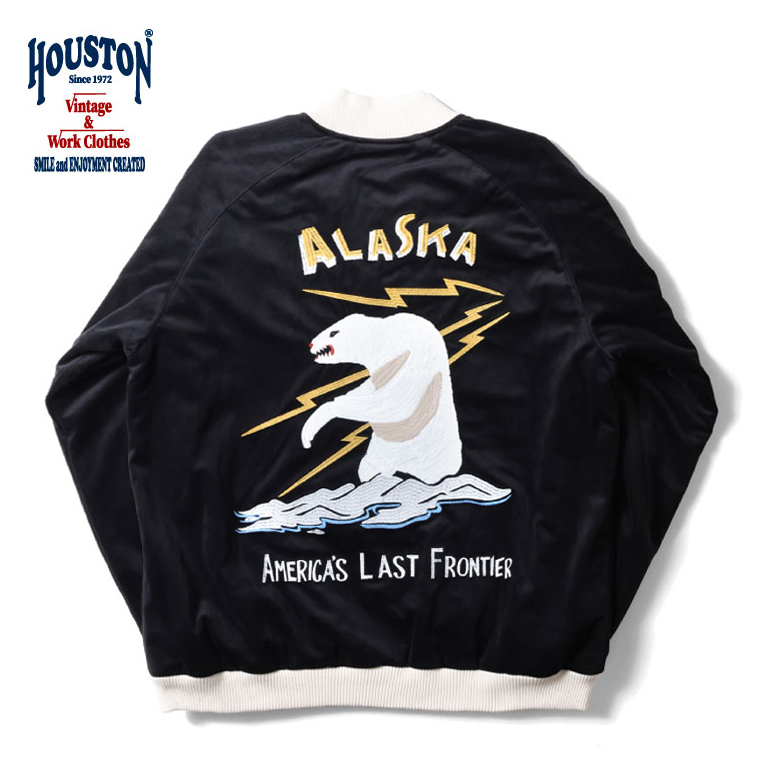 HOUSTON/休士頓51386 VELVETEEN SOUVENIR JACKET (ALASKA) #51