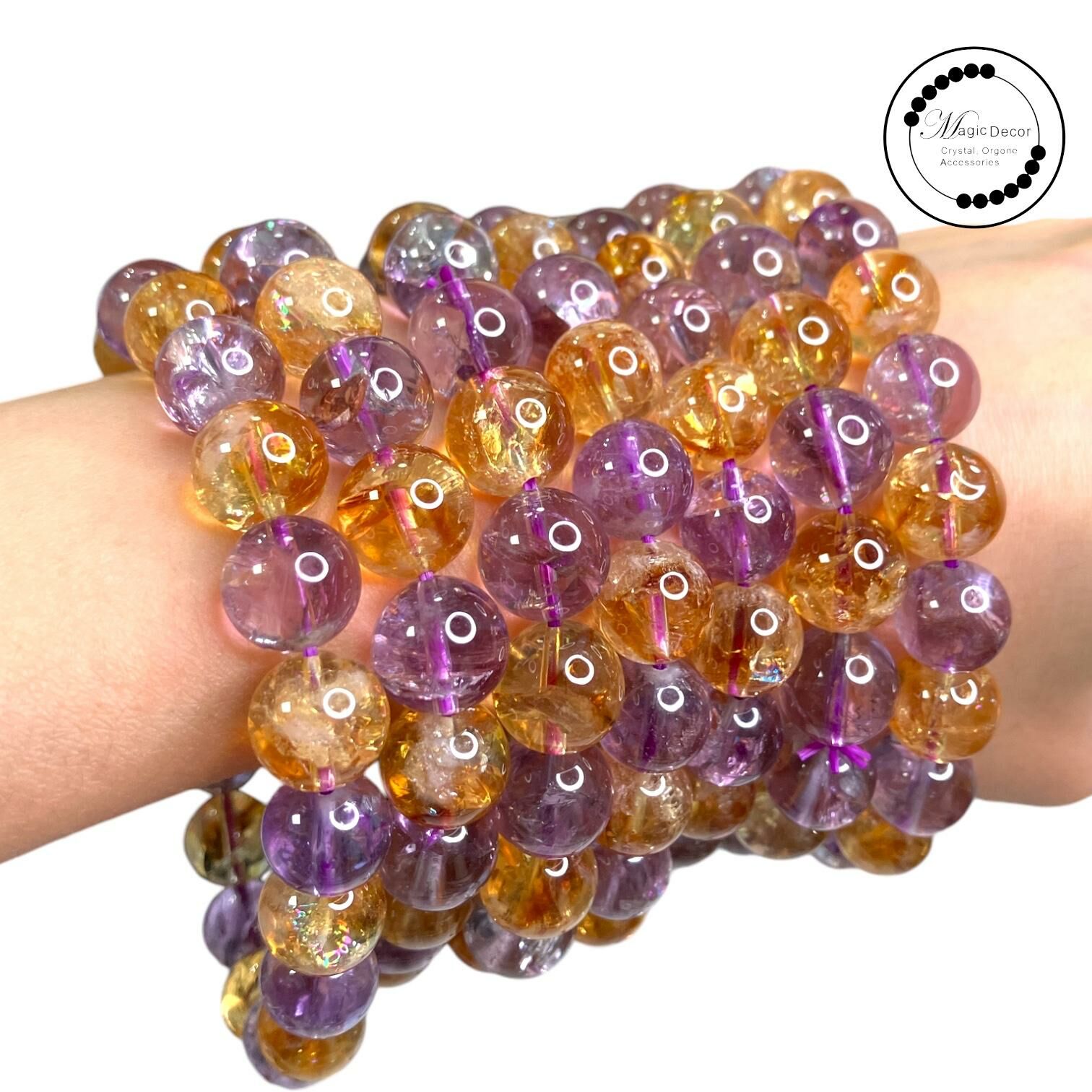 250822 - B40 10mm+傳承級紫阿賽x黃阿賽手串